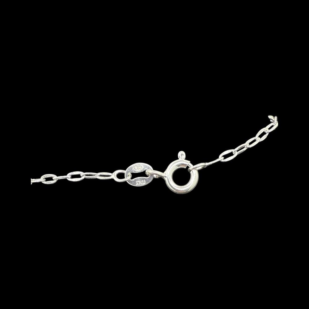 Natural Blue Chilean Opal Seahorse Pendant Necklace 925 Sterling Silver Handmade - Picture 7 of 7